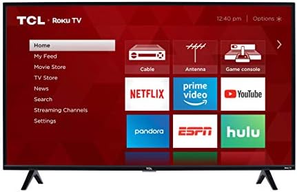 TCL 40-inch 1080p Smart LED Roku TV - 40S325, 2019 Model , Black