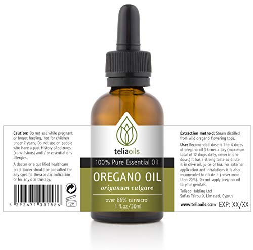 Aceite Orgánico 100% de Orégano, 1 oz Puro miniatura 2