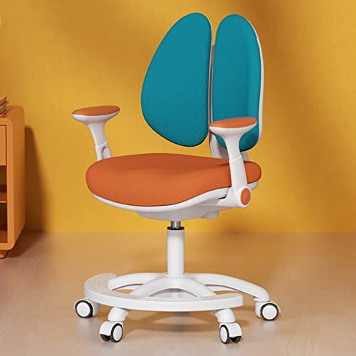 GIZNXBA Kinderdrehstuhl, Höhenverstellbarer Kinder Und Jugenddrehstuhl, Büro, Schule, Kschreibtischstuhl Drehstuhl Mit Rädern, Für Jungen, Mädchen, Hält Bis Zu 220 Lbs (Color : Multicolor) Cover