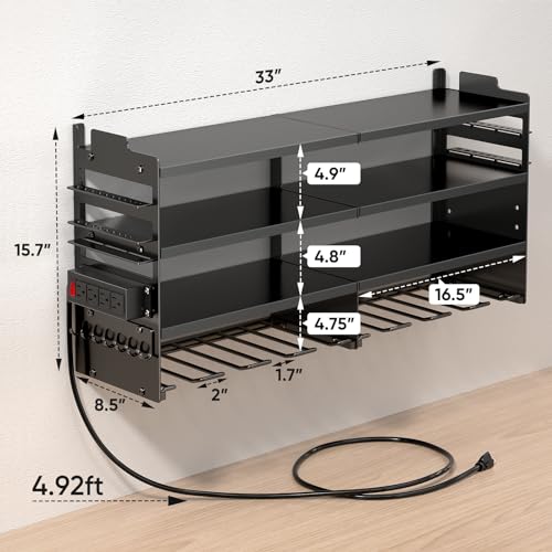 Station de charge pour outils électriques murale avec porte-perceuse - 8