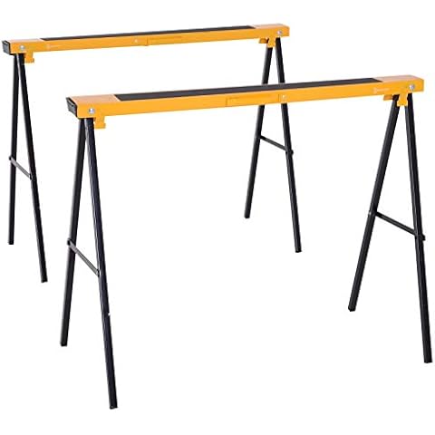 Tréteaux pliables HOMCOM 100x50 cm Cover
