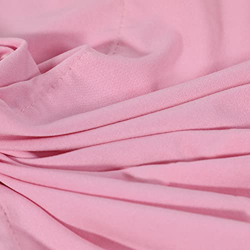 Leadtex Girl's 20S Flapper Dresses Costume Dress Childrens Party Fringed Dresses With Feather Headband,Size M（8-10）,Pink #TOP4