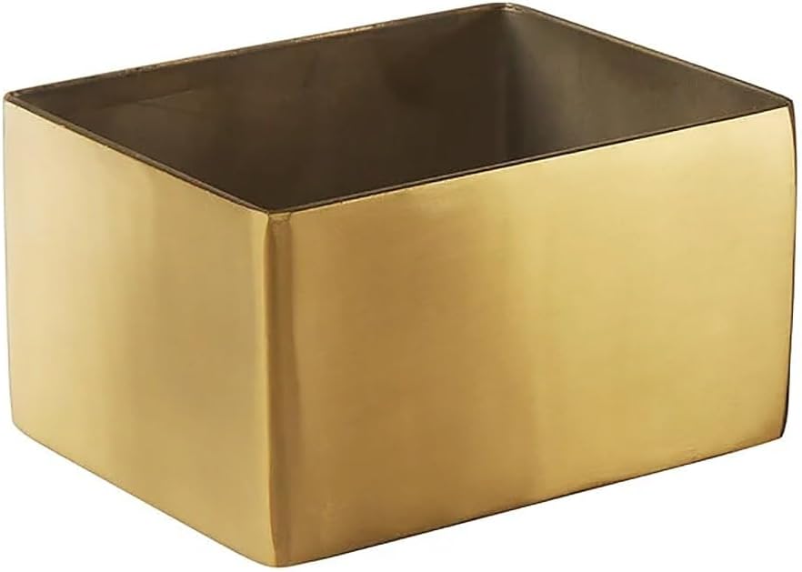 GSPH4 Rectangular Gold Sugar Packet Holder, Satin Finish, 2-3/4 inches L Square