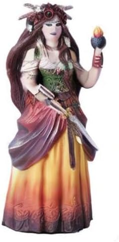 Pacific Giftware Celtic Goddess Brigid Statue in Color