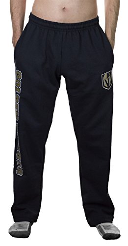NHL Men's Premium Fleece Official Team Sweatpants (Vegas Golden Knights, X-Large)