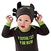 How To Train Your Dragon Baby Grow And Hat, Toothless Babygrow, Toothless Onesie, Baby Boys' Sleepsuits, Black 0-3 Months #2