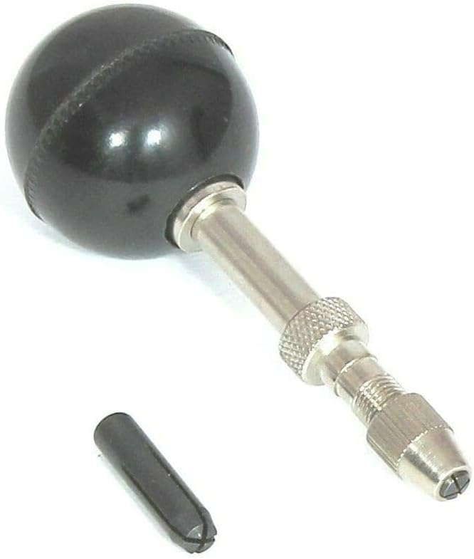 Buyohlic Jewelry Wood Working Tool Round Plastic Ball Handle Swivel Head Pin Vise 0-2.5mm