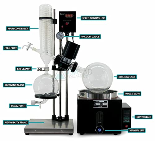 Usa Lab RE501 New 110V 5L Rotary Evaporator Rotovap Re-501-180°C - 1 Year Warranty - Usalab thumb #4