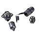 Feuunly 2 Stück x 3 Polig Traktor Stecker Steckdose 12V, Din 9680 Wasserdicht Stecker 3 Polig Und Steckdose 3 Polig, Für LKW RV PKW KFZ Traktor Anhänger Landwirtschaftliche Maschinen (2 Stück)