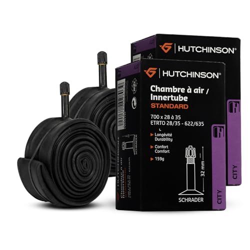 HUTCHINSON - Camera d'aria - City/Trekking - Standard - Resistenza e antiforatura - Valvola Presta o Schräder - Spessore 0,9 mm