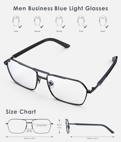 Image of ANYLUV Blue Light Glasses Men /Women, Blue Light Blocking Glasses, Computer Screen Blocker Eyes Protection Glasses