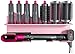 Produktbild Luchs  Wandhalterung Organizer für Dyson Airwrap Haarstyler Lockenwickler Locken Haartrockner Halterung Ständer Fönhalter mit 7 Noppen für Verschiedene Aufsätze Aluminium (Rosa)