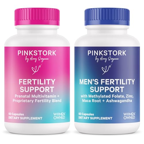 Pink Stork & Blue Stork His and Hers Fertility Bundle, 60 Capsules Each