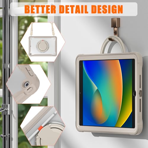 Coque iPad 8e génération avec support rotatif 360 et porte-crayon antichoc - 4
