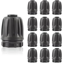 Kalolary 12PCS 1/2" Irrigation Fittings Drip Irrigation End Cap for 1/2" ID x0.6-0.63" OD Tubing Anti-Drop Irrigation Fitting End Plug for Drip Tubing 1/2 End Caps