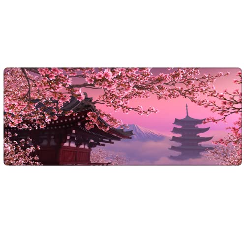 Gamer Mouse Pad 70x30 Mouse Pad XL Büyük Oyuncu Pembe Mousepad (Pembe Toji, 70x30 cm 3 mm kalınlık)