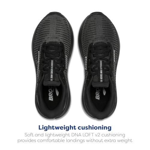 Brooks Women’s Revel Max Neutral Running & Walking Shoe - Black/Black/Ebony - 7 Medium