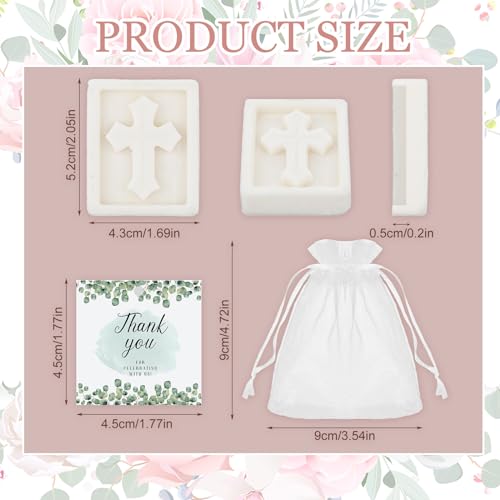 Dansib DOZ-DANSIB-158 240 Pcs Cross Soap Baptism Favors Set thumb #1