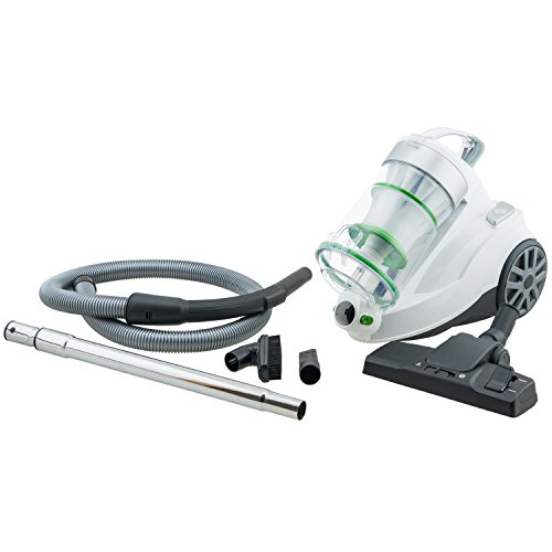 H.Koenig Aspirateur sans sac multicyclonique traineau AXO900, classe énergétique AAA, blanc, Silencieux, Puissant, Efficace, pour tapis et sols durs, inclus brosse poussière et suceur plat - Image 6