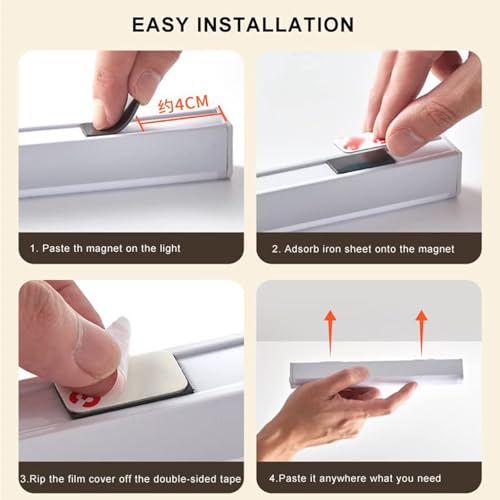 Apliques de pared para pasillo y cocina con sensor de movimiento e iluminación cálida 7