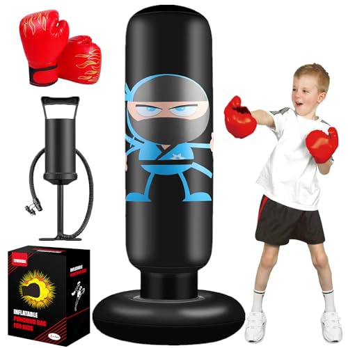 EIVONDA Saco de Boxeo Niños 160cm con Guantes