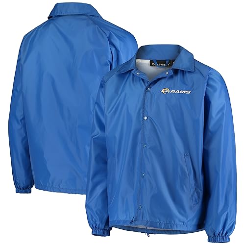 Image of Men's Royal Buffalo Bills Coaches Classic Raglan Full-Snap Windbreaker Jacket
