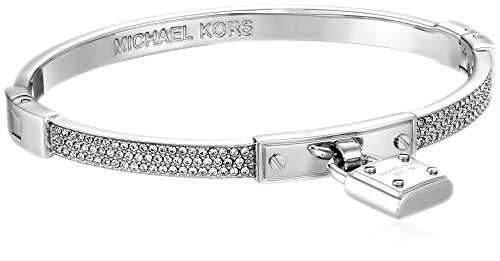 Michael Kors Tone Pave Padlock Bangle Bracelet