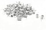 RilexAwhile 0.8x6.0x8.0 mm Zinc Plated Straight Torsion Spring 50 pcs