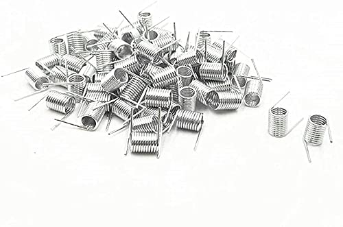 Rilexawhile 0.8X6.0X8.0 Mm Zinc Plated Straight Torsion Spring 50 Pcs #TOP9