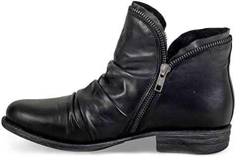 Miz Mooz Women's Luna Ankle Boot, Black, 11 M US | Image 3