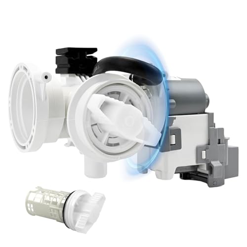Upgraded DC97-20621A DC97-20621C (OEM) Washer Drain Pump Assembly for Samsung for WF46DBH500AWA5 WF45R6300AW/US WF45R6100AP/US WF50BG8300AVUS WF45B6300AC/US WF45B6300AP/US for Samsung Washer Parts