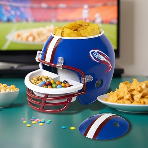 Casco para aperitivos azul de Gedalabels con compartimentos para snacks 4