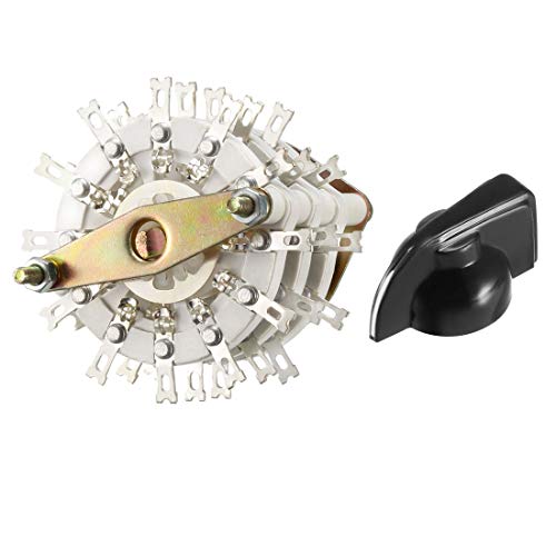 uxcell 6P5T 6 Pole 5 Position 3 Deck Band Channel Rotary Switch Selector with Knob by uxcell - Image 4