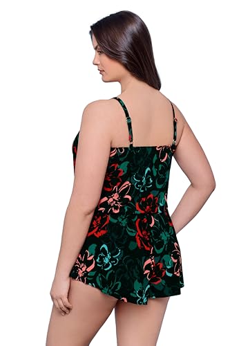 Aqua Green Women's Keyhole Blouson Romper, Radiance, X-Large3