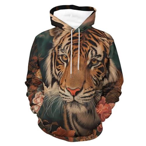 Hoodie Nuages de Fleurs tigrées le sweatshirt idéal pour vos sorties urbaines et week-ends