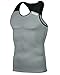DRSKIN Undershirts Running Shirt Tank Tops Men's Cool Dry Compression Baselayer Sleeveless (MANGGO G-B02 L)