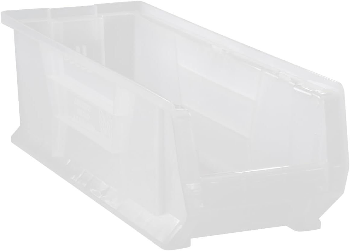 QUANTUM STORAGE SYSTEMS QUS951CL HULK Heavy Duty Part Organizer Clear Bins 24" L x 9" W x 9" H 6 Pack
