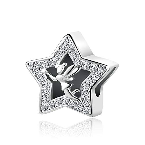 Colgante de ángel con estrellas de cristal para regalar en cumpleaños y ocasiones especiales