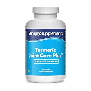 Turmeric 1000mg Joint Care Plus 180 Tablets | Added Black Pepper to Enhance The Absorption of Curcumin | May Control Inflammation | Manufactured in The UK