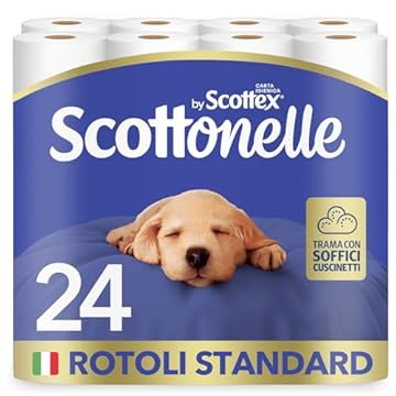 Scottonelle Carta Igienica, Morbida e Resistente, Dermatologicamente testata, Con Carta Certificata FSC, 24 Rotoli