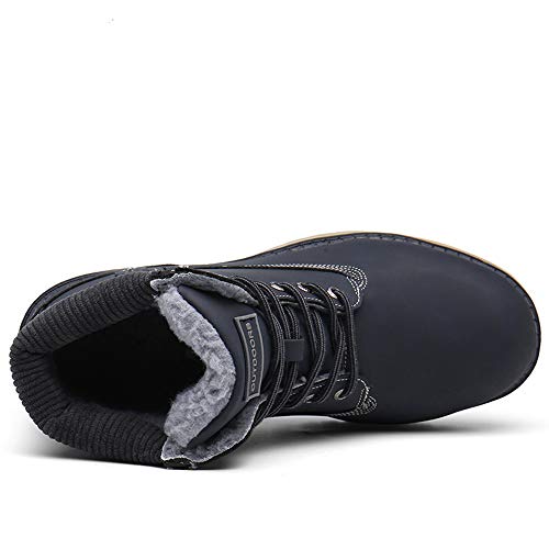 Image of TSIODFO Fashion Men Boots Winter Waterproof Outdoor Hiking Shoes Leather