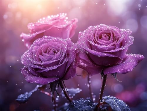 Pintura por numeros de lienzos acrilicos rosa para decoracion de salon moderno
