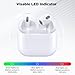 Air Pod 3 Charging Case Only Compatible with Airpod 3, Wireless Airpod Case Replacement 3rd Gen with Sync Button, Lightning Port, 600 mAh Battery, No Earbuds