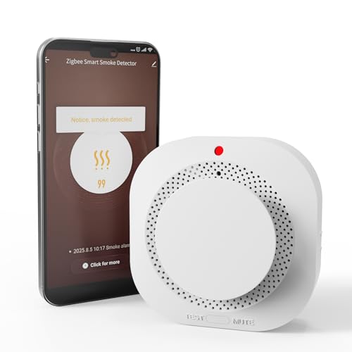 Zigbee Smart Smoke Detector with 10-Year Battery