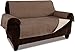 Link Shades Anti-Slip Grip Sofa and Couch Protector, Cover, Slipcover, with Stay Put Straps and Water Resistant Microsuede Fabric (Sofa, Natural)