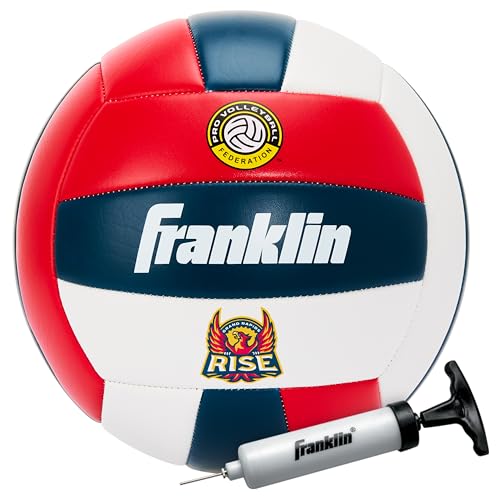Franklin Sports Grand Rapids Rise Official Size Volleyball - Regulation Weight - Kids + Adults - Boys + Girls - PVF Team Ball