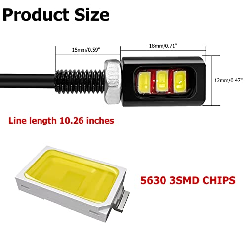 2Pcs Led License Plate Light, Waterproof Screw Bolt License Plate Lamp, 12V Aluminum License Plate Light, Universal Car Exterior Decoration For Most Vehicles Trucks Motorcycles Bikes (Pink) #TOP1