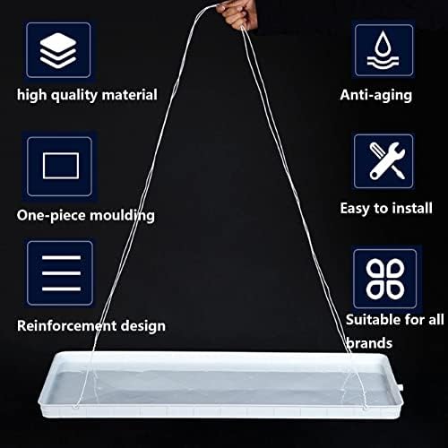 Air Conditioner Drip Pan - Durable PP Water Collector Tray for Indoor/Outdoor Split AC Units & Heat Pumps - Essential Accessory for Efficient Drainage (Color: 1-2P)