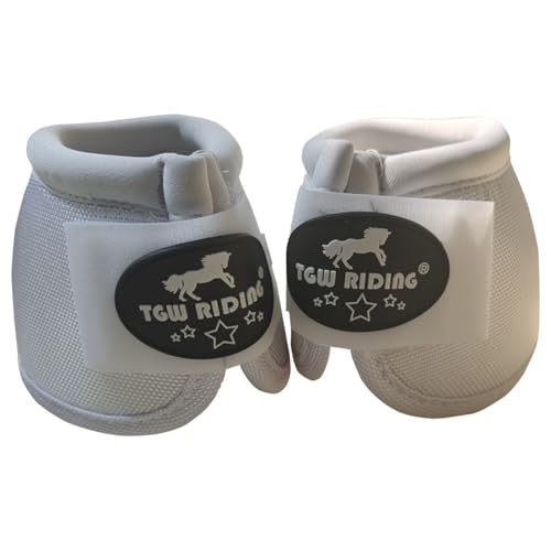Image of 2520D Horse Bell Boots No-Turn Horse Bell Boots, Equine Ballistic Hoof Overreach Bell Boot, Pair