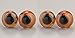 Produktbild EFCO1035079 Tieraugen braun  6 mm,  4-Stücke